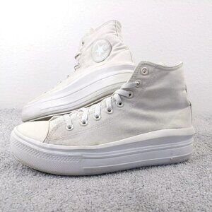 Converse Chuck Taylor All Star Move Hi Platform Shoes Womens 11 Cream White
